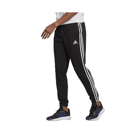 adidas jogginghose herren schwarz mit blauen streifen|Train Essentials 3.